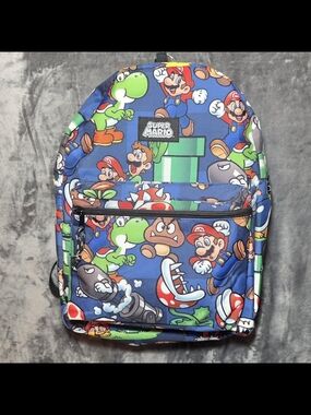 Nintendo Super Mario Bros. All-Over Print 16" Backpack